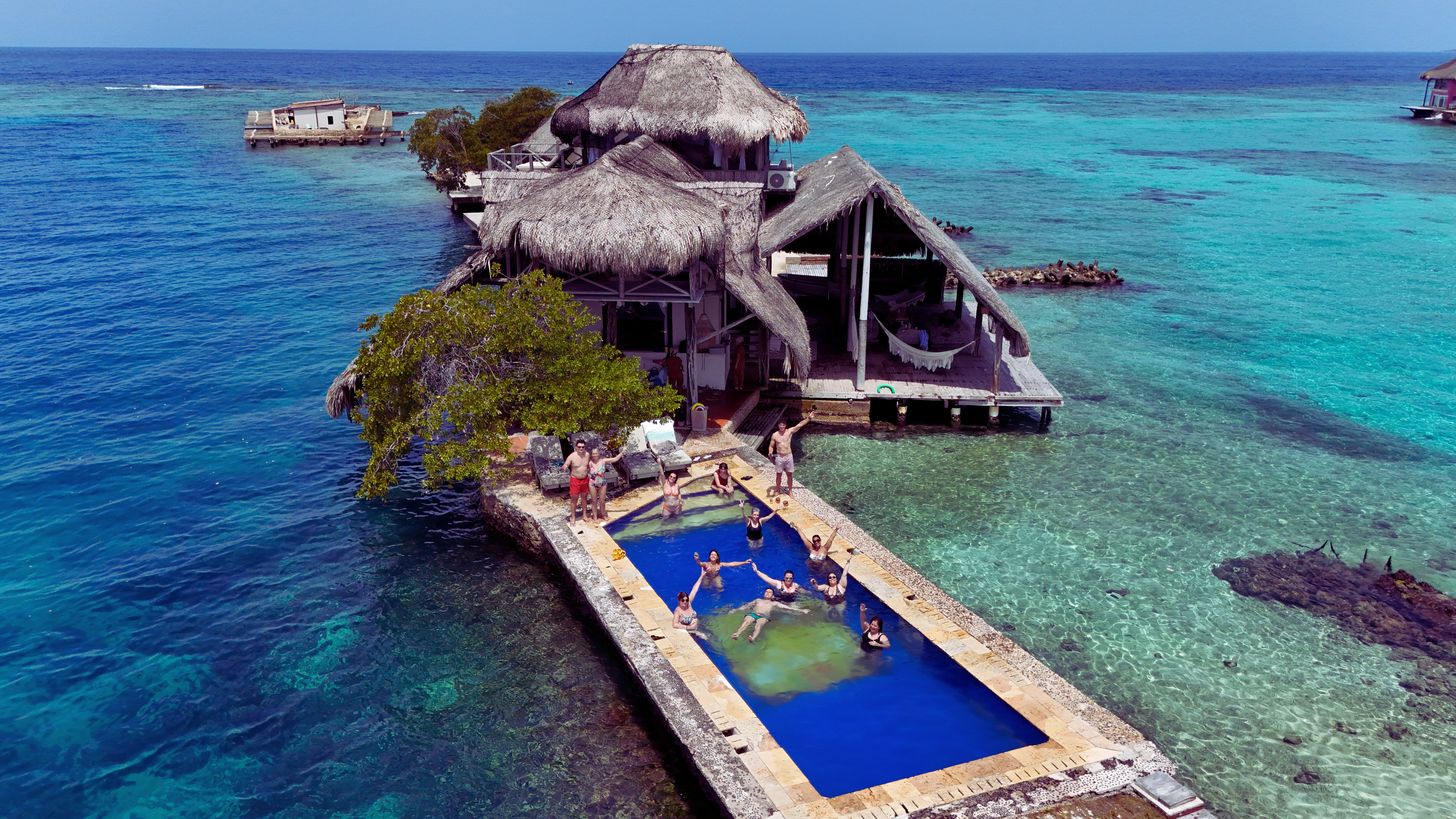 Isla privada en el Caribe